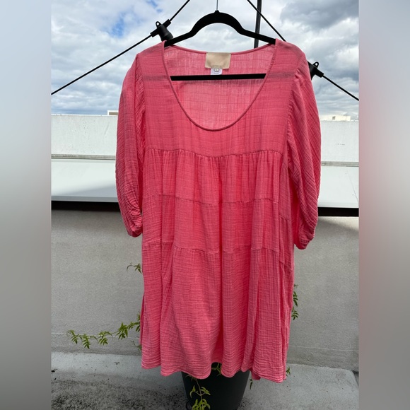 ANAAK Nina Mini Dress in Azalea